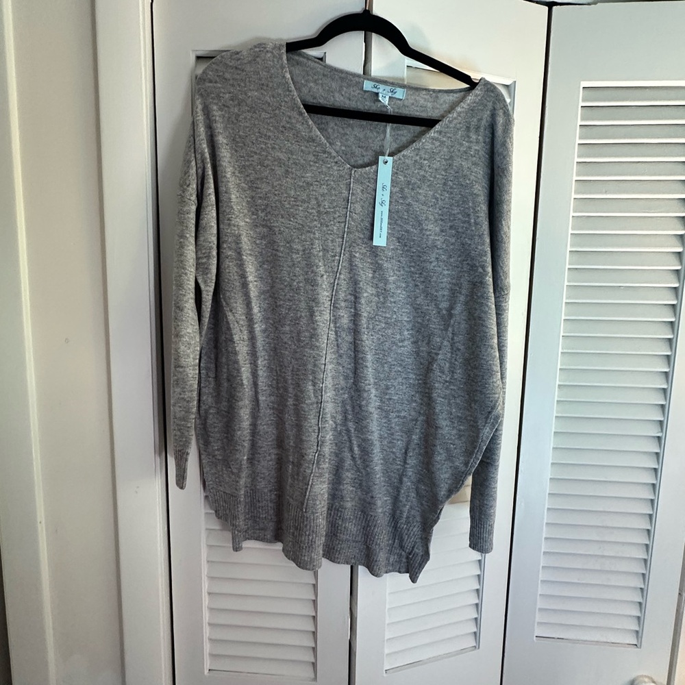 Heather Gray Women's Sweater